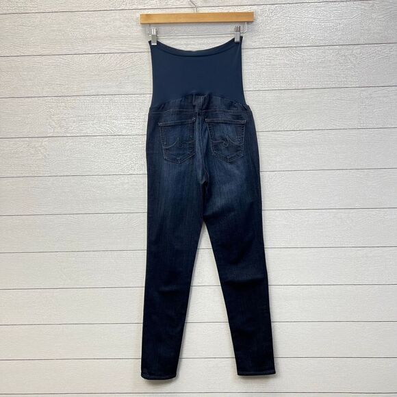 Adriano Goldschmied Dark Wash Skinny Leg Maternity Jeans Size 28 - Picture 6 of 9